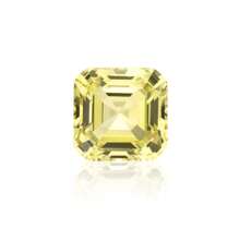 One 100% Yellow Sapphire Loose Asscher Cut Gemstone For Charms Advanced Jewelry Making Materials DIY - Yellow - View 9