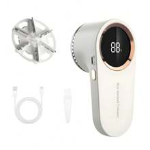 Fabric Shaver, Electric Rechargeable Depiller, Sweater Fuzz Shaver, Sweater Pill Remover, Clothes Lint Remover, Furniture Defuzzer - Multicolor - View 3