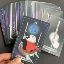 Yin Yang Cat Tarot Deck Cards Cute Cats Tarot ,Fortune Telling Board Game/This Tarot Card Game Full English Card Deck 83 Cards - Multicolor - View 4