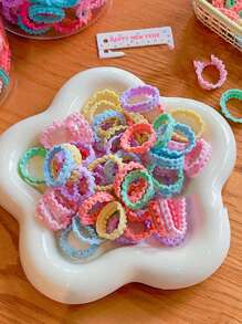 Women's Hair Accessories Hair Tie, Spring/Summer Dopamine Inspired Small High Elasticity Candy Color Scrunchies, Versatile For Daily Wear