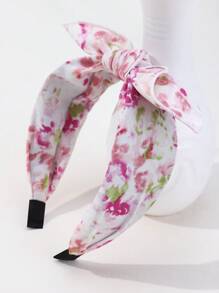 Diadema con estampado de mariposa y lazo, de alta calidad con estilo chino, estilo casual y elegante para primavera/verano