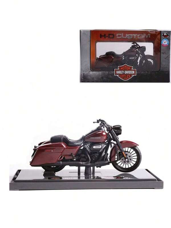 Burago 1:18 Mortor Cycle 2017 Road King Special Simulation Motorcycle Model Collection Desktop Ornaments New Year Birthday Gift