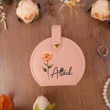 Customized Bridesmaids Gifts Floral Jewelry Boxes, Stylish Storage Boxes, Personalized Gifts For Bridesmaids, Wedding Parties Gifts Jewelry Case Back To School