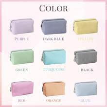Embroidered Name Makeup Bag, Custom Makeup Bag, Travel Essentials, Corduroy Makeup Pouch Custom, Sanitary Napkin Storage Bag, Bridal Shower Gift,Travel Makeup Bag, Personalized Storage Bag, Makeup Bag, Travel Accessories Multi-Functional,Space-Saving,Letter,Striped Exquisite,Stylish,Tidy,Contracted,Casual,Basics Unique Treasurefinds,Girls Gift,Holiday Gift Ideal Gifts For Her Girlfriend,Family,Friends For Anniversaries