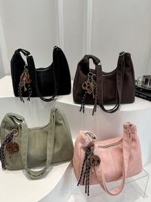 2025 Summer New Fashionable Casual Large Capacity Tote Bag For Women,Vintage Minimalist Design Shoulder Crossbody Bag - Multicolor - View 1