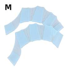 1 Paar Silikon Schwimmflossen - Schlüpf-Design für erhöhte Geschwindigkeit & Komfort - ideal für Tauchen & Schwimmabenteu er - Blau - Übersicht 8