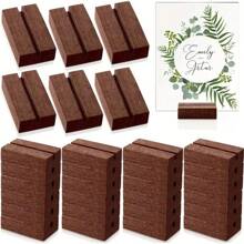 5PCS,Wooden Card Clip, Business Card Clip, Photo Clip, Sign Clip, Menu Clip, Table Card Decoration, Wedding Party Table Decoration