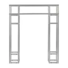 Rainaut 3pcs Heavy-Duty Metal Square Box Truss System For DJ Lighting - 39.37" X 7. 87" X 7.78" | Durable, Sturdy & Weather-Resistant | Ideal For Weddings, Concerts, Exhibitions, Promotions, And Events | Easy Assembly, No Power Needed, Galvanized Finish - Silver - View 11