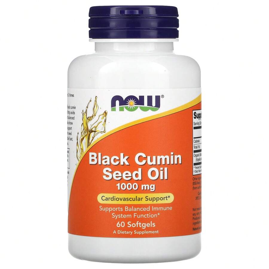 NOW Foods Black Cumin Seed Oil, 1,000 Mg, 60 Softgels - Others - View 1