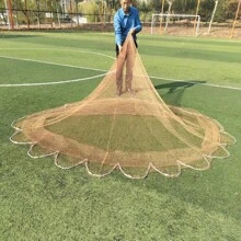 A Fishing Net, Hand Thrown Net, Traditional Fishing Net, Fishing Gear, Tire Line Material, Weighted Steel Sinker, Three Specifications, Can Catch Fish Of All Sizes, - Redwood - View 7