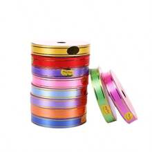 1.6m Gold Edged Ribbon, Party & Wedding Supplies, Balloon Tying Rope, Wind Chimes, Ribbon Packaging, Colorful Ribbon, Holiday Decoration