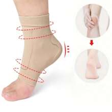 1 paio di calzini con compressione e imbottitura in gel, calzini alla caviglia antiscivolo con assorbimento degli urti e cuscinetto, calzini sportivi per uomo e donna, accessori da palestra