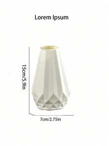 1pc Plastic Vase, Suitable For Dry/Fresh Flowers, Plastic Material , Applicable For Living Room, Office, Balcony, Dining Table Decoration, Creative Floral Container, Wedding Decor, Garden Vase Kitchen Decor Home Decor Room Decor Flower Vase Glass Vase