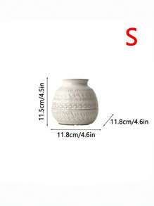 1 pezzo Vaso cinese in marmo a bocca larga, adatto per soggiorno, ingresso, scrivania, tavolo da pranzo, ornamento per più ambienti, arreggiamento di fiori