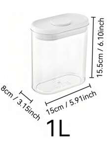1/4Pcs Storage Containers With Lids, Clear Food Storage Jar For Pantry Cookie Flour Cereal Rice Sugar Tea Coffee Beans Spice, Airtight Food Storage Containers With Lids, Clear Plastic Storage Jars For Dry Food, Leakproof Pantry Organization Containers