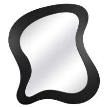 Irregular Wall Mirror Asymmetrical Wall Mirror Fashionable Wall Mirror With Wooden Frame Suitable For Living Room Bathroom Bedroom Decorative Mirror