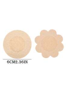 200/150/100 Pcs Disposable Flesh-Colored Round/Floral-Shaped Nipple Covers, Seamless Breathable Self-Adhesive Opaque Bra Liners, Bra Accessories For Women, Low-Cut Evening Gowns, Bras, Innerwear Accessories, Pasties To Prevent Exposure, Wedding Photography Supplies, Wedding Dress Accessories