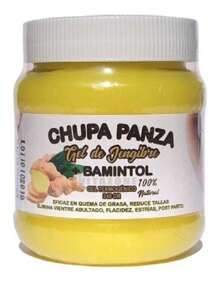 El Gel chup Panza Quema Grasas, Masaje Para Perder Peso Y Crema Anti Celulitis. Ayuda contra la Grasa, Celulitis, Flacidez, Toxinas, Postparto, colitis, cólicos Menstruales. Producto Natural, Jengibre, Algas marinas, Toronja, Mentol, Eucalipto, Romero. - Amarillo Mostaza - Ver 4