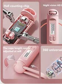 成人男女新款电子计数跳绳 减肥健身器材 电子无绳跳绳 - 彩色 - 查看 7