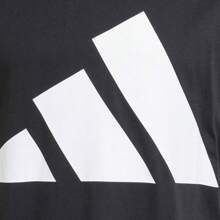 Adidas Camiseta de cuello redondo de manga corta de algodón puro casual ESSENTIALS BIG LOGO camiseta para hombre JE8943 - Negro - Ver 3