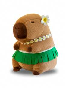 Cute Plush Capybara Plush Doll Cartoon Style Realistic Simulation 30 CM - 綠色 - 查看 3