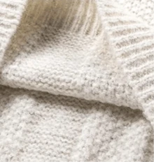 South Korea Hooded Woolen Sweater Women's Autumn Winter Brand 2025 New Loose Twist Hooded Pullover Sweater