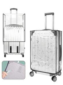 Luggage Cover Transparent Waterproof Travel Case Cover For 18 To 30 Inch Luggage Protector Cases Suitcase Dust Covers For Men Women Outdoor Holiday Travel Essentials Accessories Travel Accessories Travel Must Haves Bag For School School Accessories School Stuff