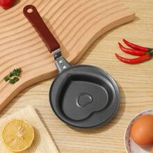 1 pieza Sartén antiadherente con forma de animal de 4"/ 5", sartén creativa para freír el desayuno para uso doméstico, con formas de tigre, oso, panda, cara sonriente y corazón