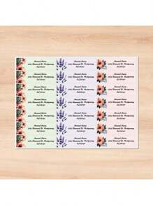 Etiquetas de dirección personalizadas elegantes - Perfectas para sobres, correspondencia comercial, invitaciones de boda y talla grande - Personalice su dirección de remitente con diseños únicos - Ideal para uso doméstico y de oficina - Tipo A - Ver 8