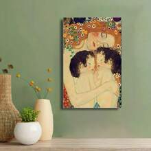 Framed Yatsen Bridge Gustav Klimt Mother Love Twin Baby Posters Nordic Style Canvas Paintings Wall Decor For Living Room Pictures Printing Pop Art