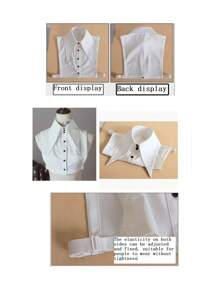 New Women Solid Color Polyester Detachable Collar, Casual Accessory For All Seasons - Multicolor - View 2