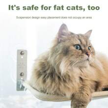 Cat Window Hammock Perch Cordless Perches Window Sill Seat Bed Foldable Stable Lounger Upgraded Suction Cup Easy Assembly Indoor Cats Kitty Shelf Hold Up To 55lbs,Suitable For All Seasons, Breathable And Soft,Gift, Present, Celebration