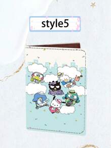 Sanrio Cartoon Sanrio Passport Holder Kitty Cat  Dog PU Passport Case Passport Holder ID To Print Travel Accessories Supplies Travel Essentials Travel Must Haves Holiday Essentials Holiday Travel Bag