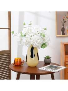 1/5/10PCS Artificial Flowers-Hydrangea Macrophylla, Silk Hydrangea Macrophylla, Fake Plants, Home, Dining Room, Living Room, Outdoor Garden Decoration,The Art Of Inserting Flowers, Photography Props, Autumn, Spring, Vase, Flower Wall, Flower Wreath, Bridal Bouquet, Wedding Decoration, DIY Flower Wreath Materials, Birthday Party Decoration Materials, Home Decoration Accessories, Valentine's Day.