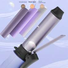 3秒快速加热 2600mAh USB充电无线卷发棒，迷你便携韩式大波浪卷发器，持久耐用无线卷发棒，不伤发卷发器 - 彩色 - 查看 9