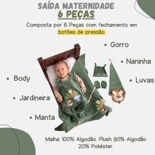 Kit Maternidade Menino Leãozinho Safari Plush Manta Luxo