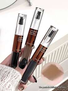 SHAQINUO PCS1pc 防水防汗双头眉笔 自然浓密 持久不晕染 眉胶 持久不掉色 适合运动游泳日常妆容 - 彩色 - 查看 6