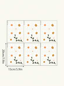 1 Set de decoraciones para el hogar, pegatinas de pared creativas de estilo bohemio con patrón de flores, margaritas autoadhesivas para decorar dormitorios, entradas, salas de estar y porches