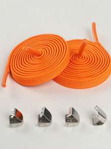 男女款弹性宽松鞋带，无需系带金属夹鞋带，百搭一脚蹬鞋，黑色、白色、彩色 - 彩色 - 查看 19