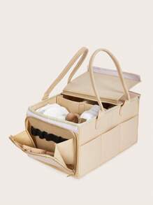 1入摺疊式深灰色嬰兒尿布收納袋，適用於媽媽 - 深灰色 - 查看 14