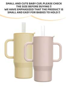 210ml High Quality Silicone Baby Training Cup, Odorless Material, With Comfortable Handle, Easy Open/Close Lid And Bite-Proof Straw, Multi-Color Design To Brighten Daily Life, Caring For Every Sip