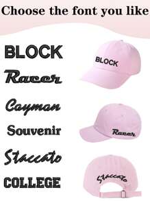 1 pièce Casquette de baseball structurée pour enfants, fermeture réglable - convient aux activités extérieures et à la broderie personnalisée. Casquette de baseball brodée personnalisée avec votre propre texte (un seul côté peut être personnalisé), convient aux garçons et aux filles