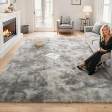 Nordic Style Printed Plush Carpet With Anti-Slip Bottom, Water Absorbent For Bathroom, Soft And Comfortable With Thick Sponge, Suitable For Living Room, Bedroom, Balcony, Study Room, Bathroom