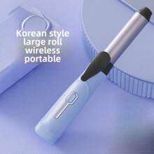 3秒快速加热 2600mAh USB充电无线卷发棒，迷你便携韩式大波浪卷发器，持久耐用无线卷发棒，不伤发卷发器 - 彩色 - 查看 8
