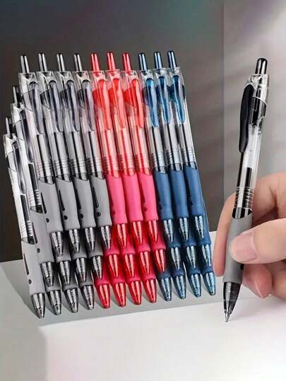 20/10/6/2pcs,Retractable Gel Ink Ballpoint Pen Set,Black/Red/Blue Ink Ballpoint Pen,Special Pen For Writing Exams,Design Fine Liner Pen For School, Office And Home Business Back To School