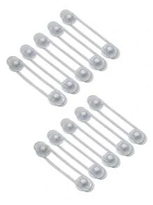 4/10 pièces Sangle souple et transparente Verrou de  enfant multifonction