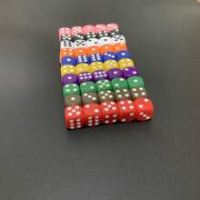 Easytoday 100pcs/Set 16mm/0.63inch 10 Colors Acrylic Dot Dice, Perfect For Board Games, Parties, Entertainment, Bars - Multicolor - View 8