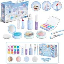 10pcs Realistic Makeup Toy Set, Girls Cosmetic Play Set, Powder-Free, Non-Applicative, Parent-Child Interactive Game, Random Colors, Back To School Gift, Christmas Gift, Girls Gift