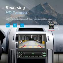 1DIN 7"IPS-Bildschirm HD EQ Manuell versenkbarer Monitor Autoradio Universal MP5-Stereo mit kabellosem FM-Radioempfänger, unterstützt Rückfahrkamera - Mit Kamera - Übersicht 5