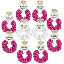 10pcs Multi-Color Elastic No-Damage Hair Ties, Suitable For Women, Bachelorette Party, Wedding, Bridesmaid Gifts, Hair Accessories, Scrunchy Hair Ties Scrunchies